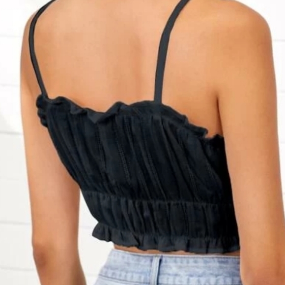 shein ruched bust crop tank top